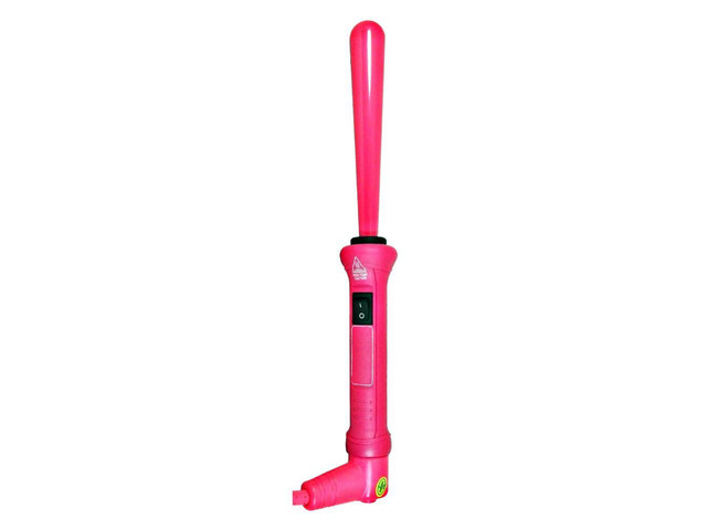 NEO Choice The Twister - 13mm-25mm Ceramic Clipless Tapered Curling Wand - Pink