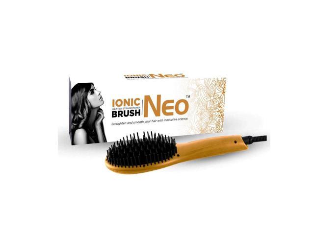 NEO Choice Digital Far-Infrared Ionic Technology Heated Straightening Brush - Metallic Copper