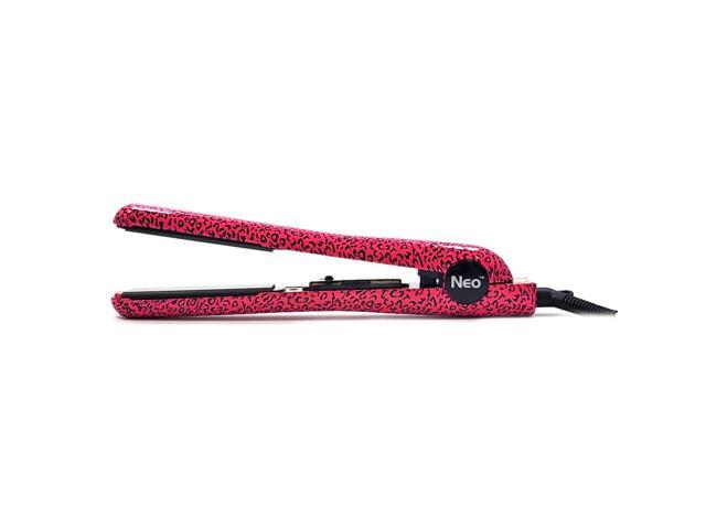 NEO Choice SpectrumPro 1' Ceramic Ionic Technology Single Pass Flat Iron - Hot Pink Leopard