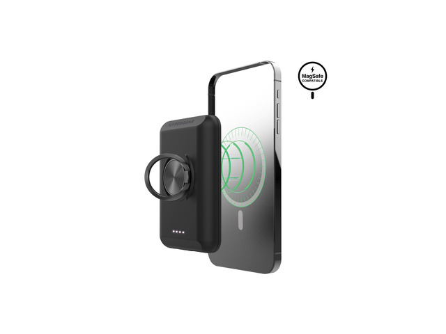 HyperGear 5000mAh Magnetic Wireless Power Bank - Black