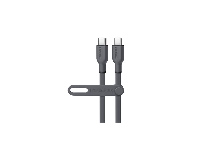 HyperGear Flexi PRO USB-C to USB-C Cable 15ft - Gray