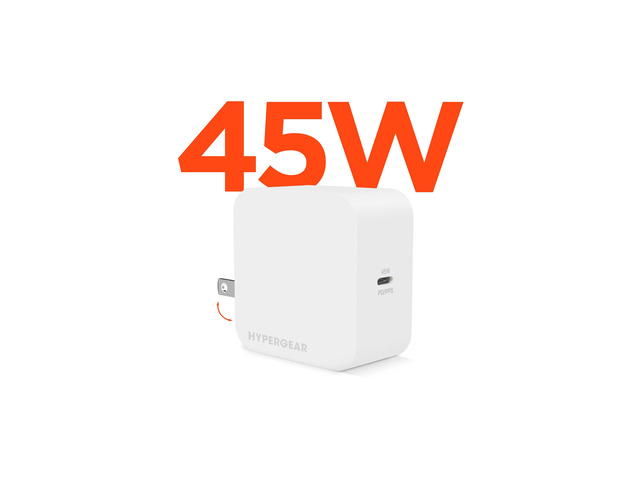 HyperGear PD45W USB-C Wall Charger - White