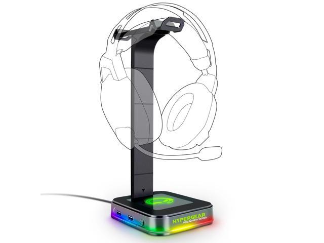 HyperGear RGB Command Station Headset Stand - Black