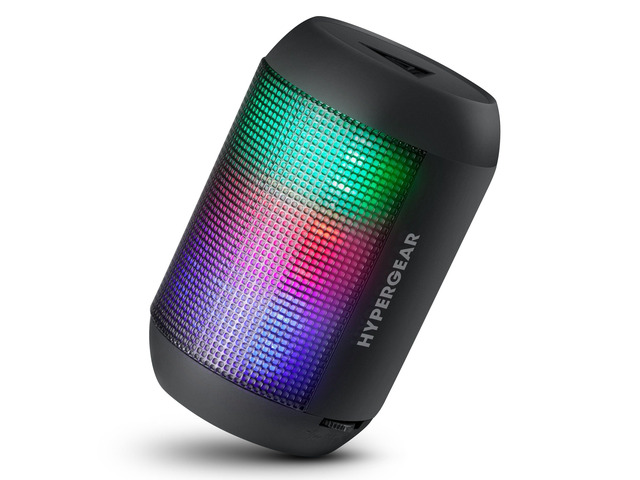 HyperGear Rave Mini Wireless LED Speaker - Black