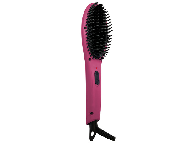 Relaxus Beauty Brush Out Mini Ceramic Straightening Ionic Hair Brush - Magenta