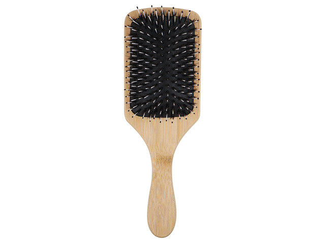 Relaxus Beauty Boar & Nylon Bristle Bamboo 3.75' Paddle Hair Brush - Wood