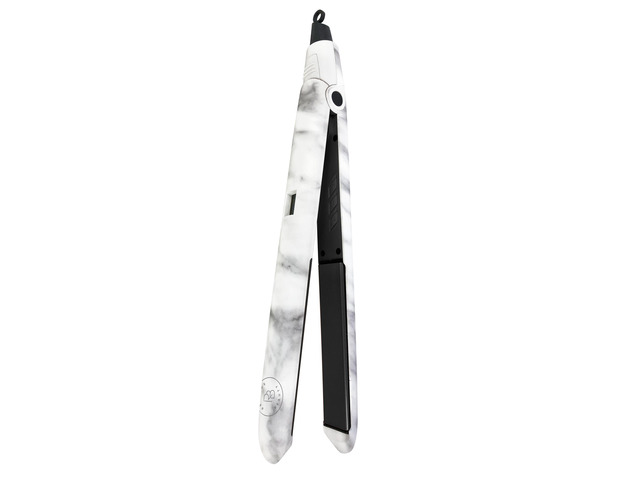 Relaxus Beauty 1' Marble Titanium Digital Hair Straightener - White