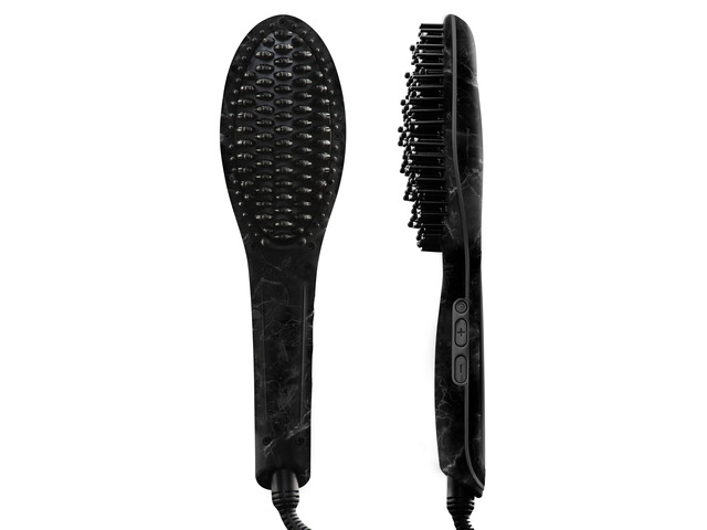 Relaxus Beauty Brush Out Ionic Dual Voltage Ceramic Straightening Brush - Black