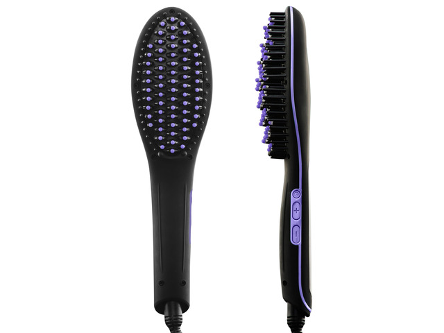 Relaxus Beauty Brush Out Ceramic Straightening Ionic Brush - Ultraviolet