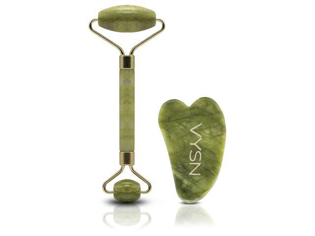 VYSN Jade Roller & Gua Sha Gift Set - Jade Green
