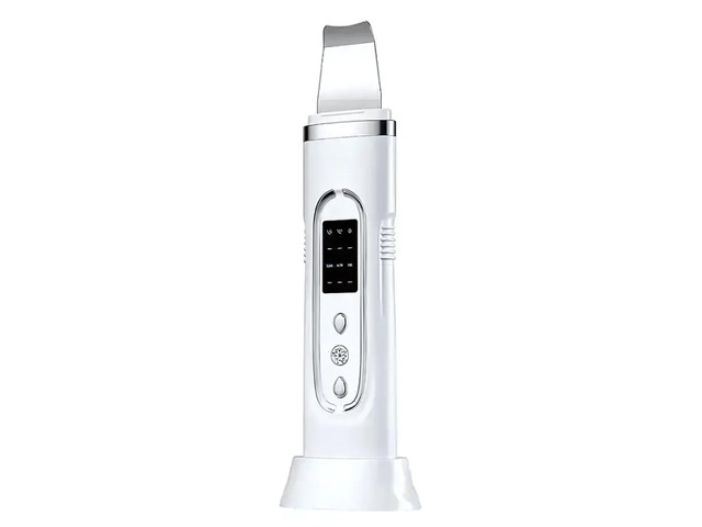 VYSN PureSonic Electric Ultrasonic Skin Scrubber Sonic Cleaning Blackhead Remover - White
