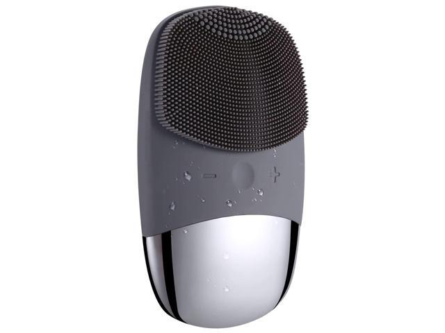 Vista PureGlow Silicone Face Scrubber Deep Clean & Exfoliate - Black