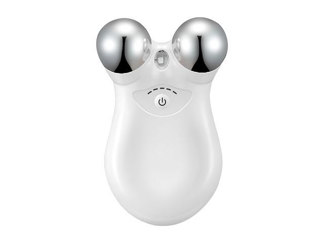 Vista Rechargeable Micro-Current Face and Neck Roller - Intelligent 5-Gear Facial Massager for Skin Tightening, Lifting, and Wrinkle Reduction - White