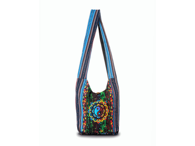 Kathmandu Collection Yin Yang Print Hobo Bag - Multi