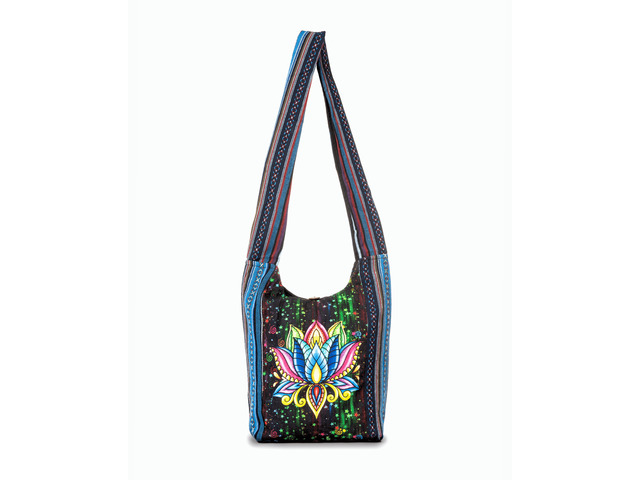 Kathmandu Collection Lotus Handmade Hobo Bag - Multi