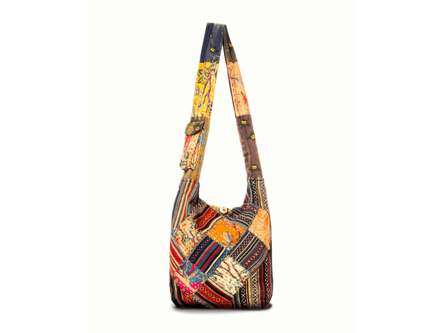Kathmandu Collection Quilted Patchwork Hobo Bag - Multi