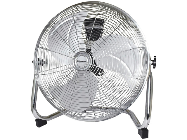 Better Chef 18-Inch High Velocity Floor Fan Chrome Finish - Chrome