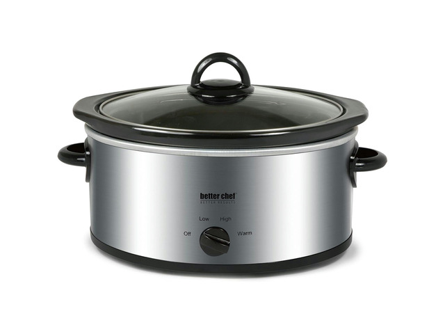 Better Chef 3-Quart Oval Slow Cooker - Black