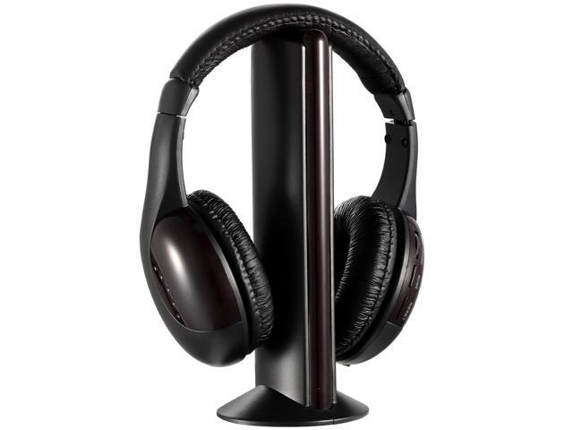 Fresh Fab Finds Wireless RF Headphones with Mic, Over-Ear Headsets, 98.4ft Range, Y-shaped Cable, for TV Radio CD