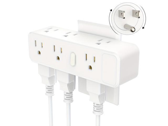 HOPOW Surge Protector Outlet Splitter with 360° Rotating Plug, Multi Plug Wall Outlet Extender with 9 Outlets 4 USB Ports (2 USB-C), 2100 Joules,...