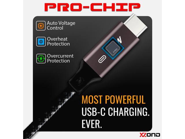 XZOND 240W USB-C PD 3.1[2-Pack] Braided Charging Cable 3ft, Male to Male, for MacBooks, Laptops, iPads, PC, Chromebooks, Phones and Handheld Devices