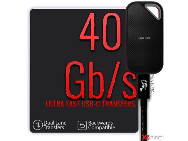 XZOND IF-CERTIFIED USB4 Cable 240W Charging, 8K Video, 40Gbps Transfer