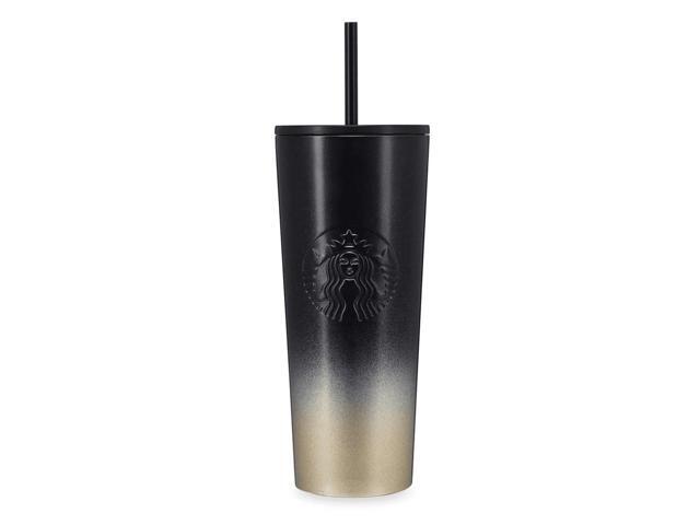 Disney Parks WDW 50th Magical Black Gold Starbucks Stainless Steel Tumbler New
