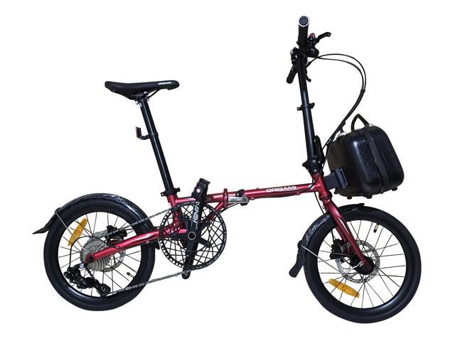 The Origami Lotus packs a lot of performance into a compact and sporty package. Chromoly frame, 16' wheels, 9-speed gear set, 58T chainring, and...
