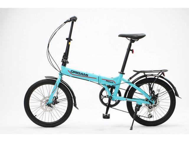 In the Cycling Weekly Top 10 Folding Bikes! The Origami Hawk is a steel-framed folding bike with a wide gear range, 7 speeds, full fenders, rear...