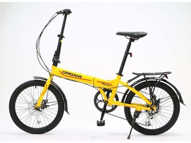 In the Cycling Weekly Top 10 Folding Bikes! The Origami Hawk is a steel-framed folding bike with a wide gear range, 7 speeds, full fenders, rear...