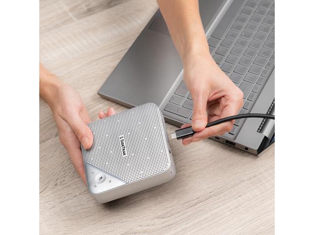 SideTrak Speaker Hub Portable Audio Docking Station with 360 Degree Sound Input and Smart Noise Cancelation Conference Speaker and Microphone ...