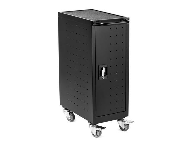 Line Leader Compact 16 Device Rolling Mobile Charging Cart for Chromebooks, Laptops, Tablets, Charging Station For Classrooms and Offices, Includes...