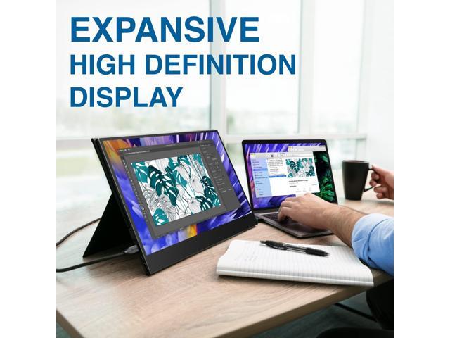 SideTrak Solo 17.3' Touchscreen Portable Full HD LED Monitor, Laptop Dual Screen Computer Extender with Large Display Cover, For PC, Gaming &...