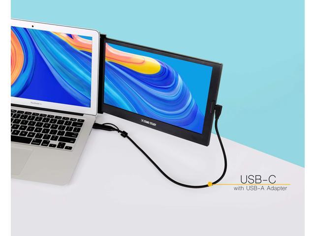 SideTrak USB-C to USB-C Cable & USB-A Adapter Durable, Flexible, Tangle-Free Braided Nylon Cord 1.5ft Black