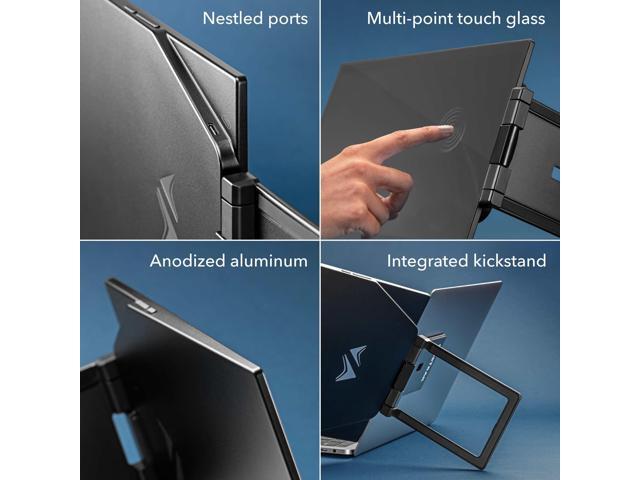 SideTrak Swivel Pro Touch Touchscreen Ultra Slim Attachable Portable Monitor for Laptop