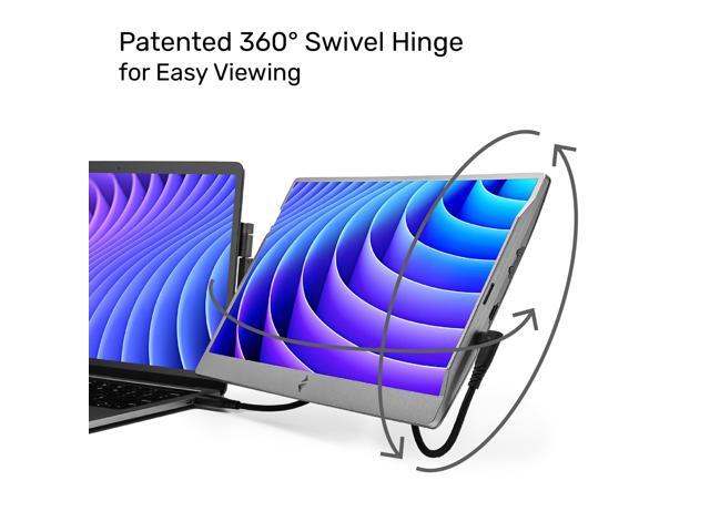 SideTrak Swivel 14 Attachable Portable Laptop Monitor FHD IPS USB Laptop Dual Screen with Kickstand Mac, PC, & Chrome Compatible Fits All...