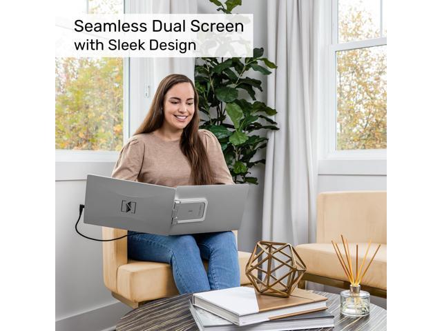 SideTrak Swivel 14 Attachable Portable Laptop Monitor FHD IPS USB Laptop Dual Screen with Kickstand Mac, PC, & Chrome Compatible Fits All...