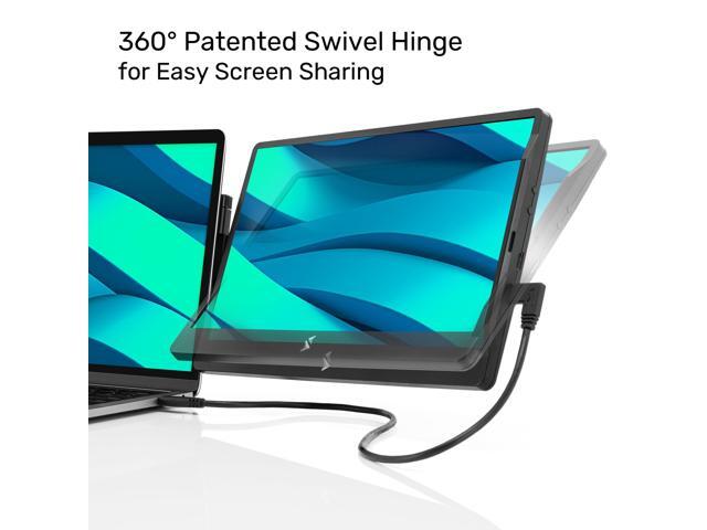 SideTrak - Swivel 14" Attachable Portable Monitor – - Black - image 3