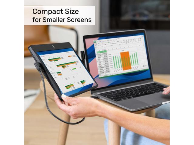 SideTrak - Swivel 12.5" Attachable Portable Monitor - Black - image 6