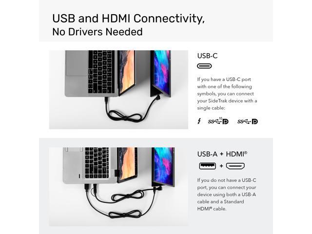 SideTrak - Solo Pro 15.8" Freestanding Portable Monitor - Black - image 6