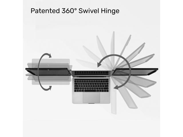 SideTrak - Swivel Triple 12.5" Attachable Portable Monitor - Black - image 4