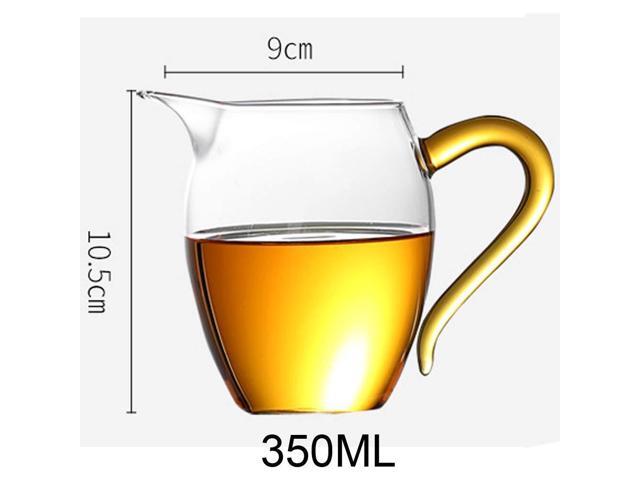 Gong Dao Bei, Glass Cha Hai for Gong Fu Tea & Coffee or Cream Sharing Cup Milk Serving Pitcher HB-GB-2 (11.8 oz/ 350 ml)