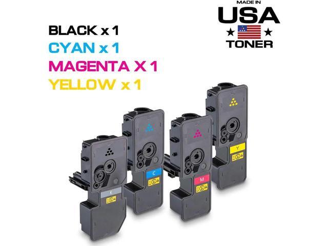 MADE IN USA TONER Compatible Replacement for Kyocera Ecosys P5021cdw M5521cdw TK5232 TK-5232 (CMYK, 4 Pack)