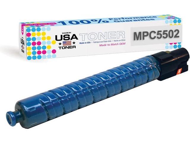 MADE IN USA TONER Compatible Replacement for Ricoh Aficio Savin Lanier MP C4502, MP C5502, 841754, 841682 (Cyan)