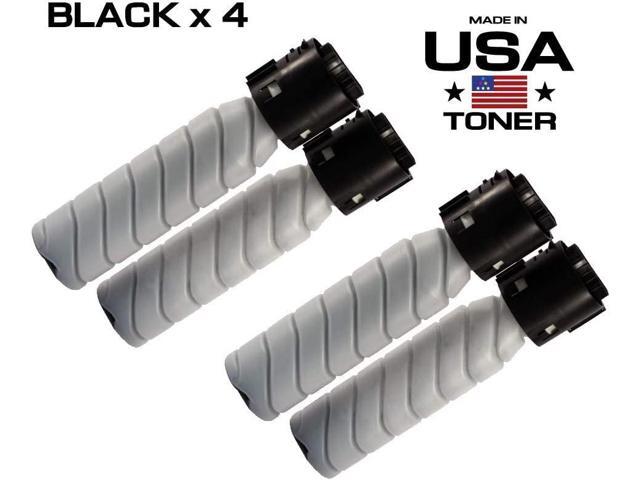 MADE IN USA TONER Compatible Replacement for use in Konica Minolta Bizhub 215, TN-118 (Black, 4 cartridges)