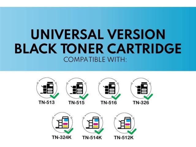 MADE IN USA TONER Compatible Replacement for use in Konica Minolta bizhub 308e, 368e, C258, C308, C368, C458, C558, TN512K, TN324K, TN513, TN514K,...