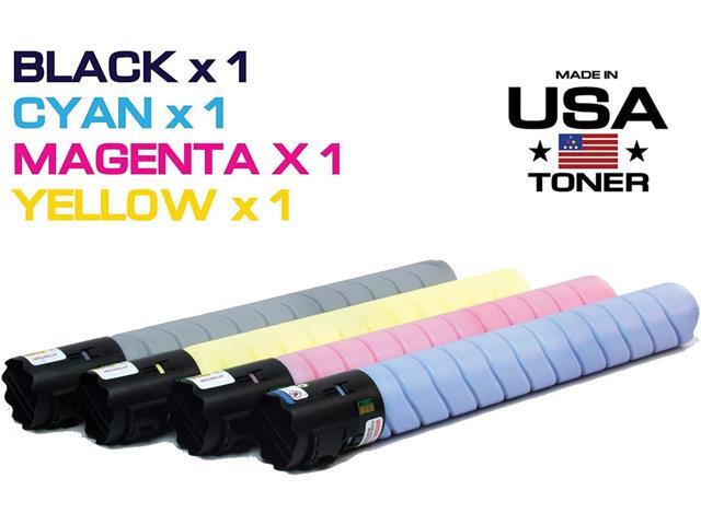 MADE IN USA TONER Compatible Replacement for use in Konica Minolta bizhub C258, c308, c368, c454, c554, C454e, C554e Universal (TN-324K/C/M/Y,...