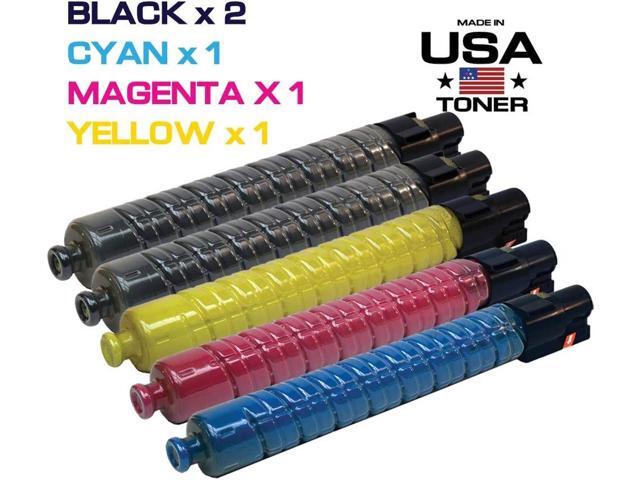 MADE IN USA TONER Compatible Replacement for Ricoh SP C830DN, SP C831DN, 821117, 821181, 821118, 821182, 821119, 821183, 821120, 821184 (2 x Black,...