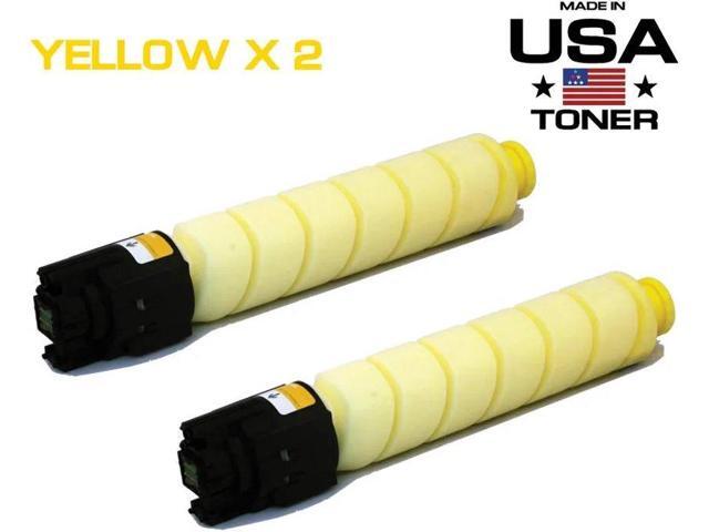 MADE IN USA TONER Compatible Replacement for Ricoh SPC430dn SP C431dn SP C440dn Savin CLP 37DN CLP 42DN SP C440 SPC430A, 821106 (Yellow, 2 Pack)