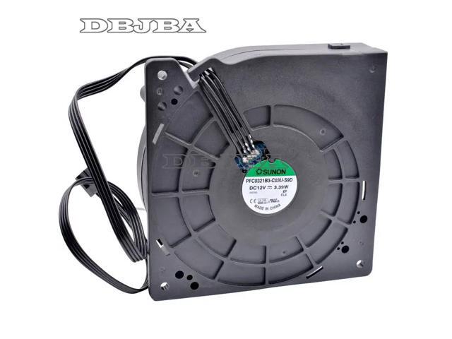 DBTLAP Fan for PFC0321B3-C03U-S9D 12cm 120x120x32mm 12032 DC12V 3.39W 4 Lines pwm Centrifugal Turbo Blower Cooling Fan